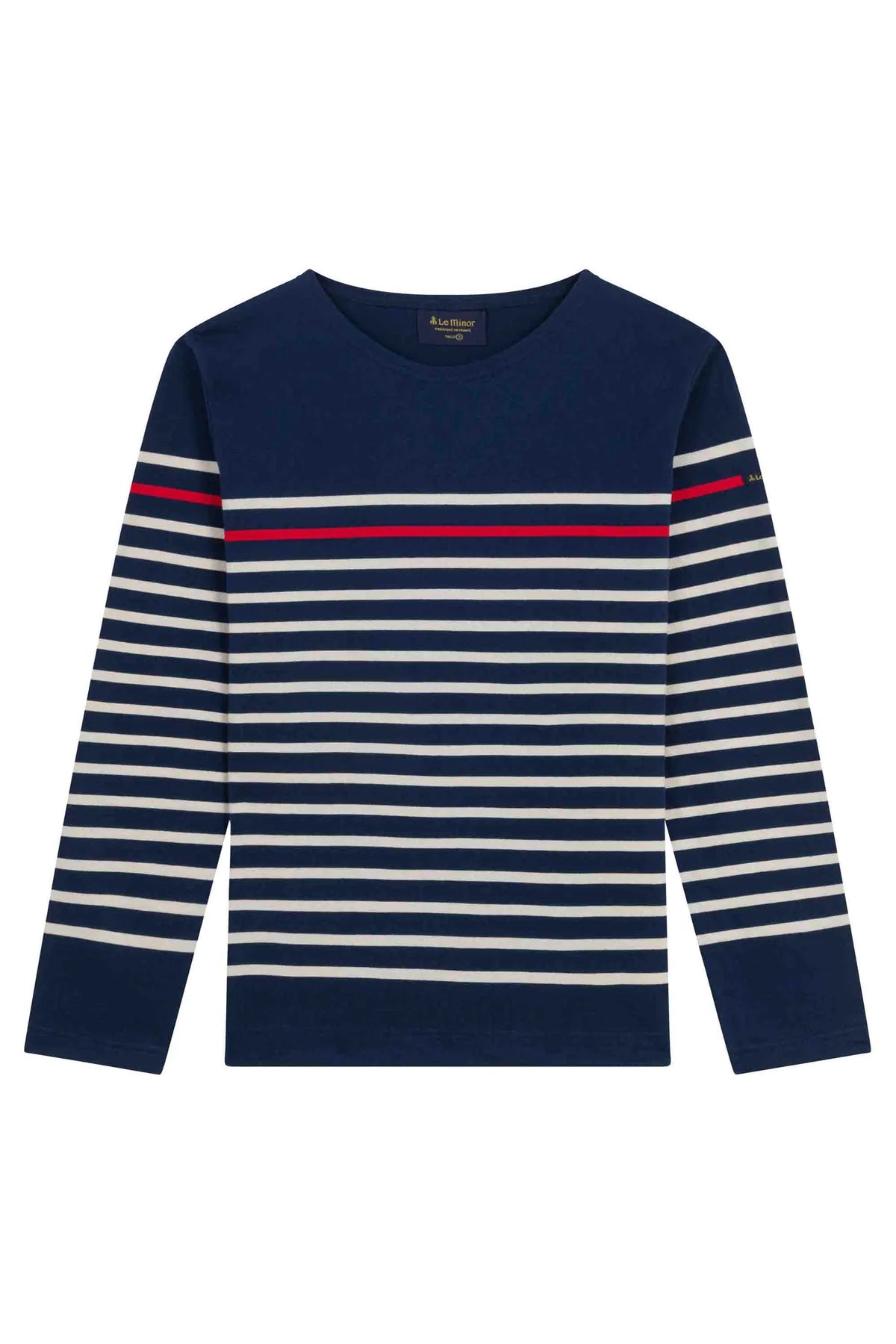 Marinière Bleu marine à rayure rouge