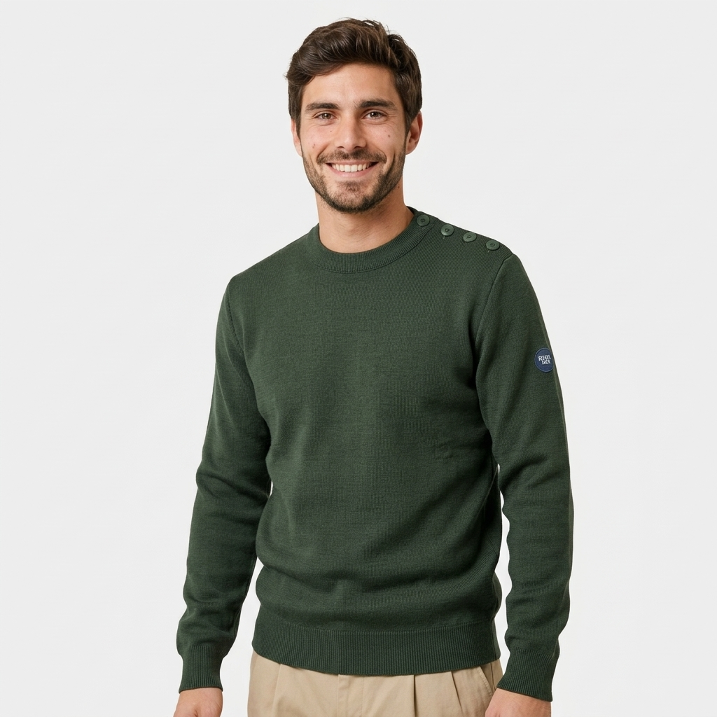 Pull marin mérinos RWS homme – Armel – Royal Mer
