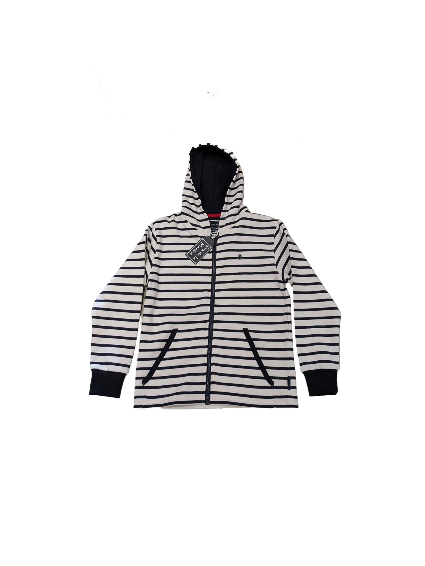 Gilet rayé (marin) zippé molletonné - Modèle Safran