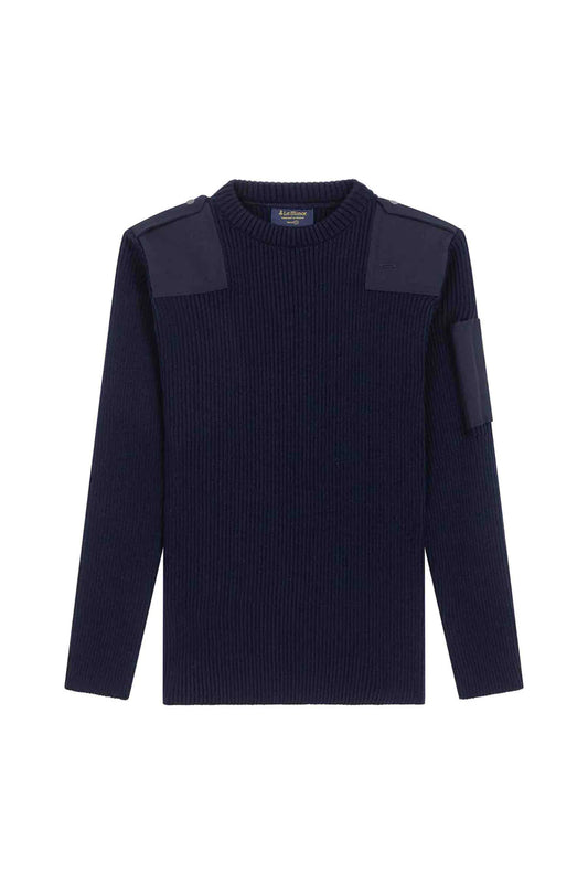 Pull marin Officier 100 % laine vierge - Le Minor