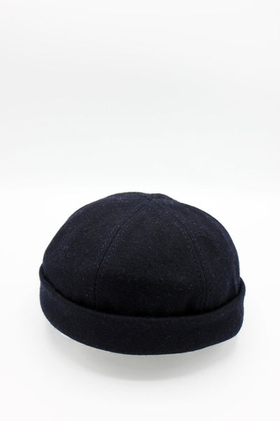 Bonnet Miki en laine marine, bonnet docker marin