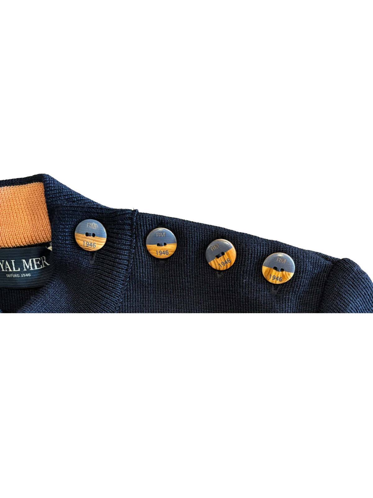 Pull marin laine mérinos homme – Marceau – Royal Mer