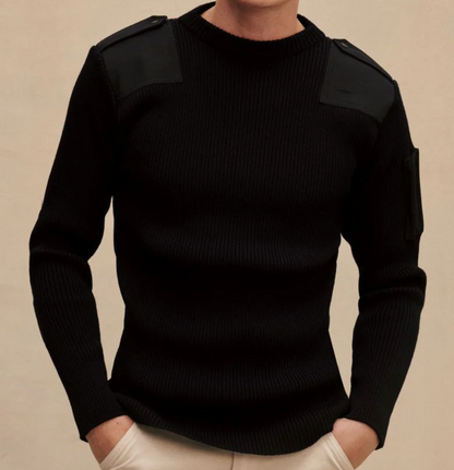 Pull marin Officier 100 % laine vierge - Le Minor