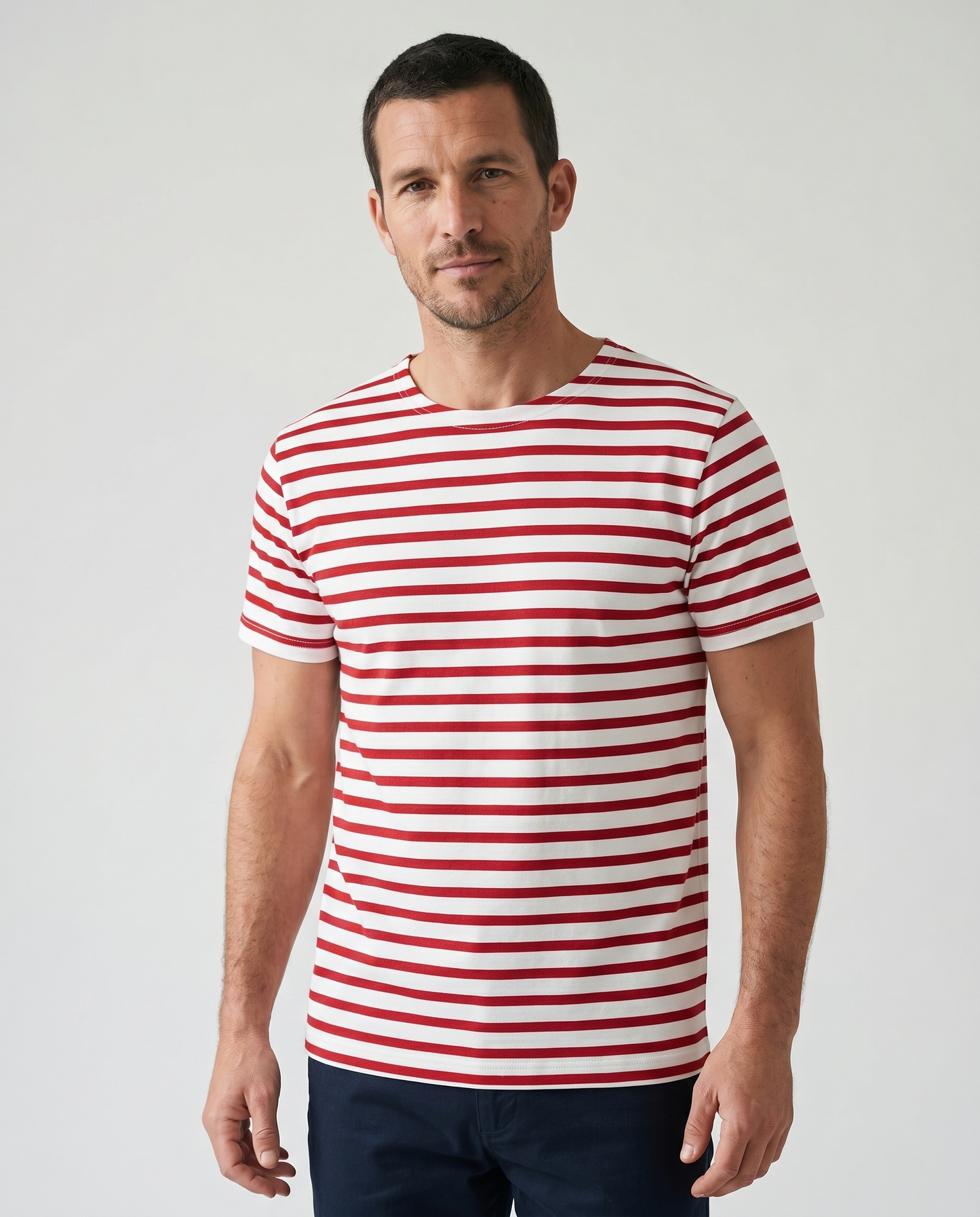 T-shirt marinière homme manches courtes – Rue de la Marine