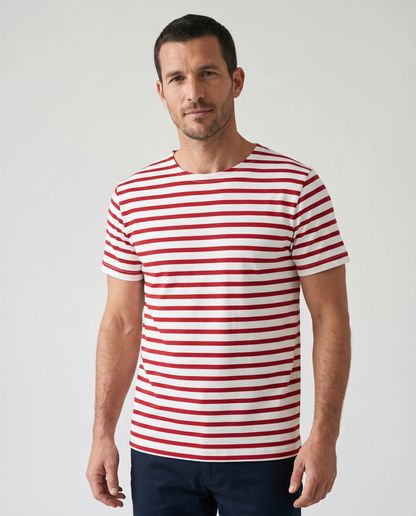 T-shirt marinière homme manches courtes – Rue de la Marine