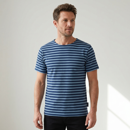 T-shirt marinière homme manches courtes – Rue de la Marine