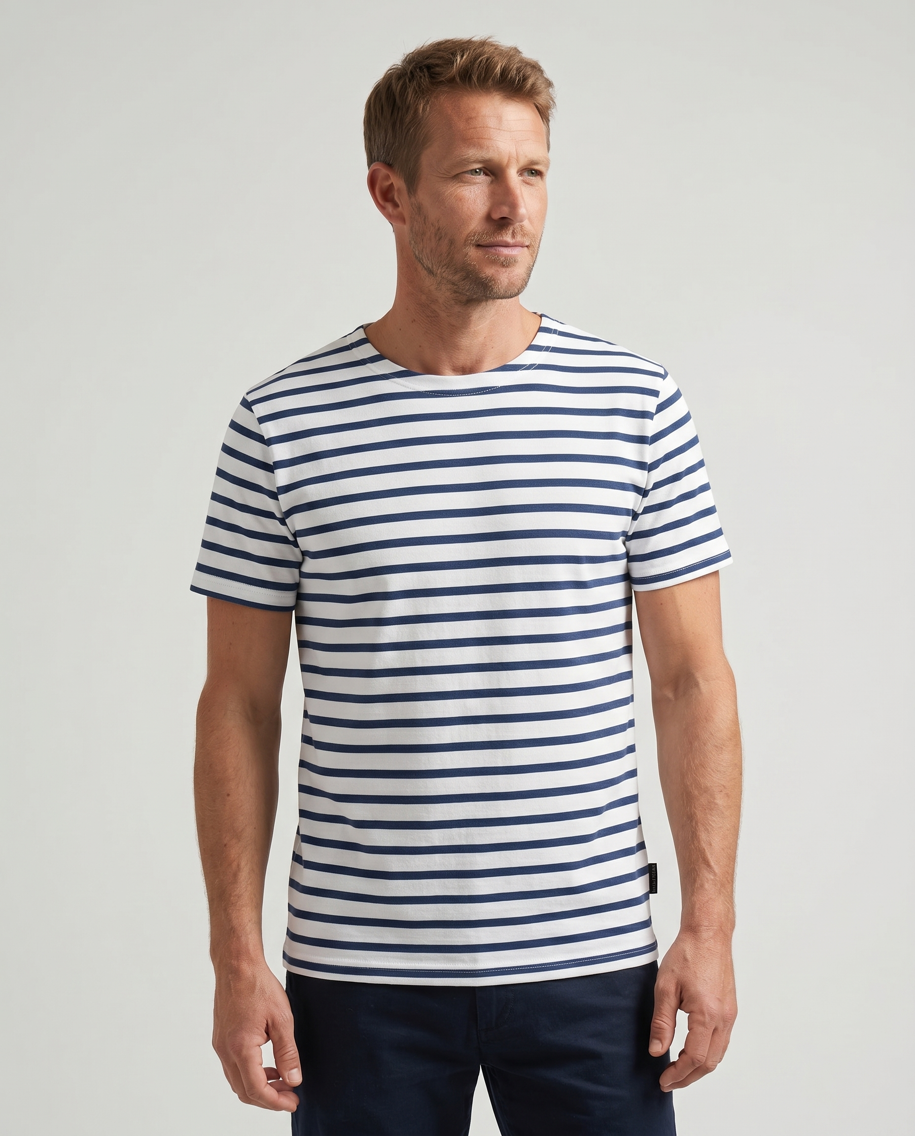 T-shirt marinière homme manches courtes – Rue de la Marine