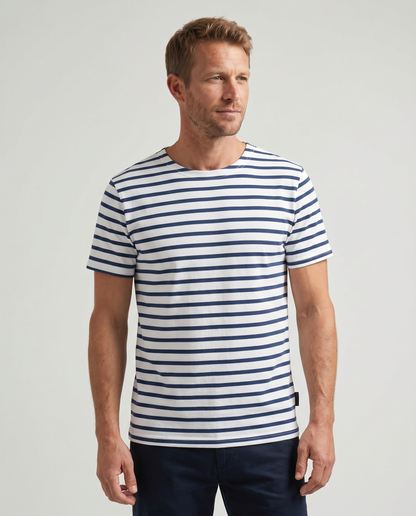 T-shirt marinière homme manches courtes – Rue de la Marine