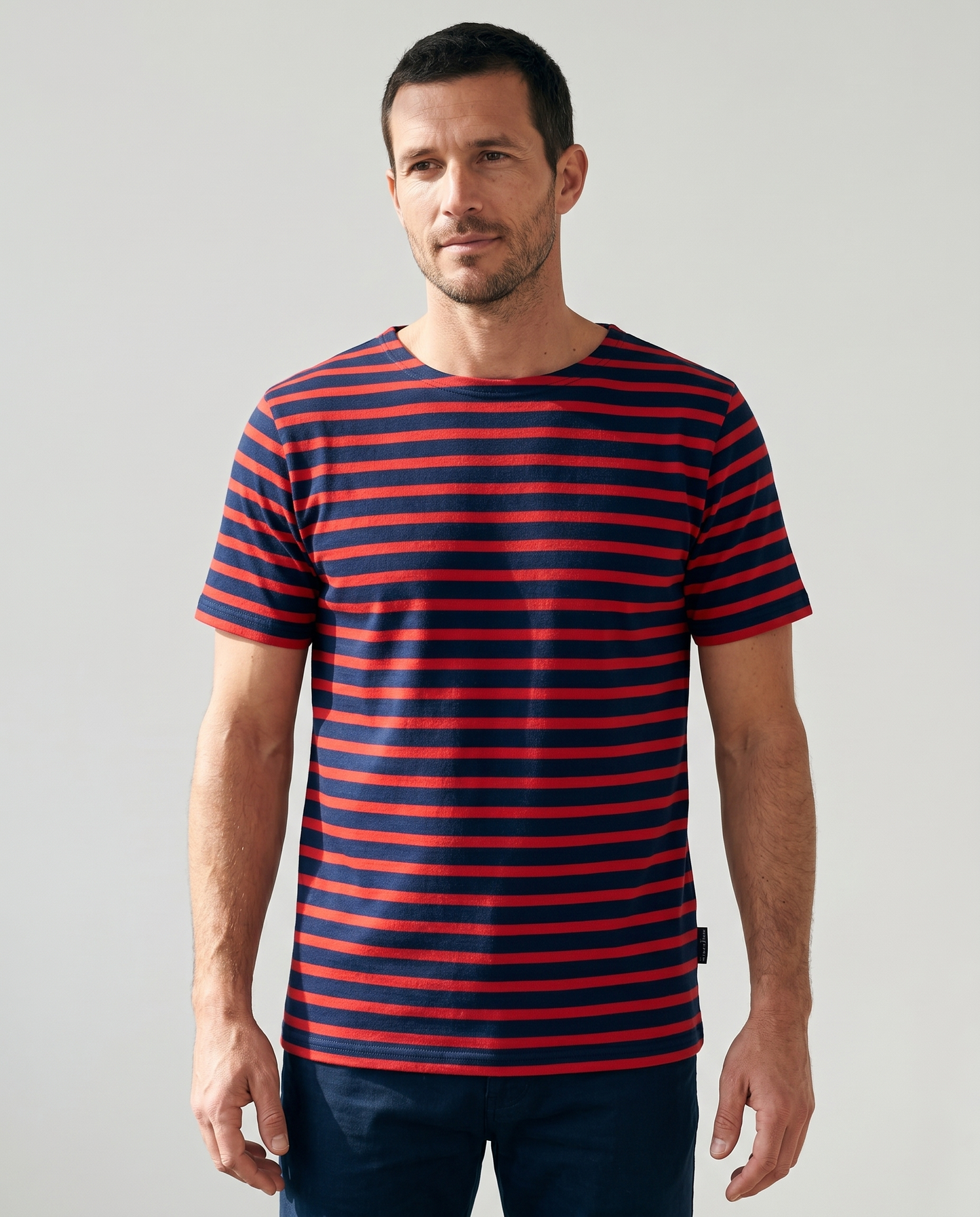 T-shirt marinière homme manches courtes – Rue de la Marine