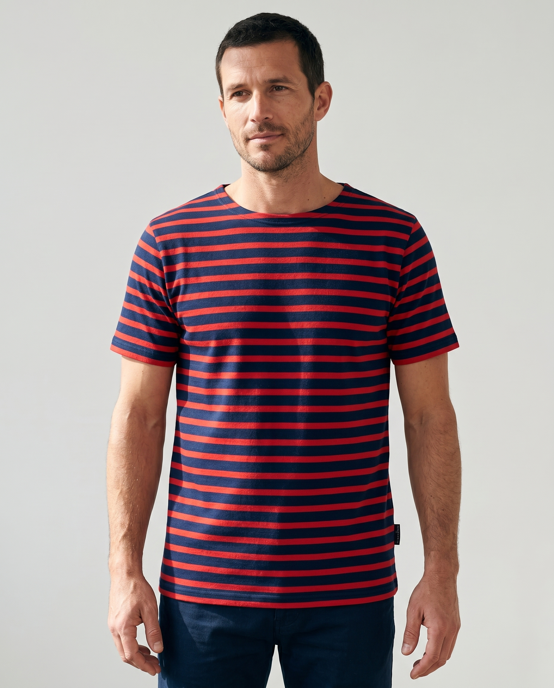 T-shirt marinière homme manches courtes – Rue de la Marine