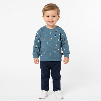 Sweat imprimé marin enfant – modèle Fragosa – Les Petits Coeurs à la Mer