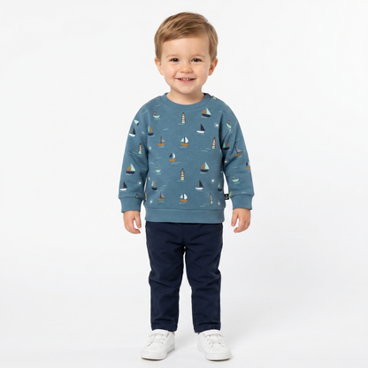 Sweat imprimé marin enfant – modèle Fragosa – Les Petits Coeurs à la Mer