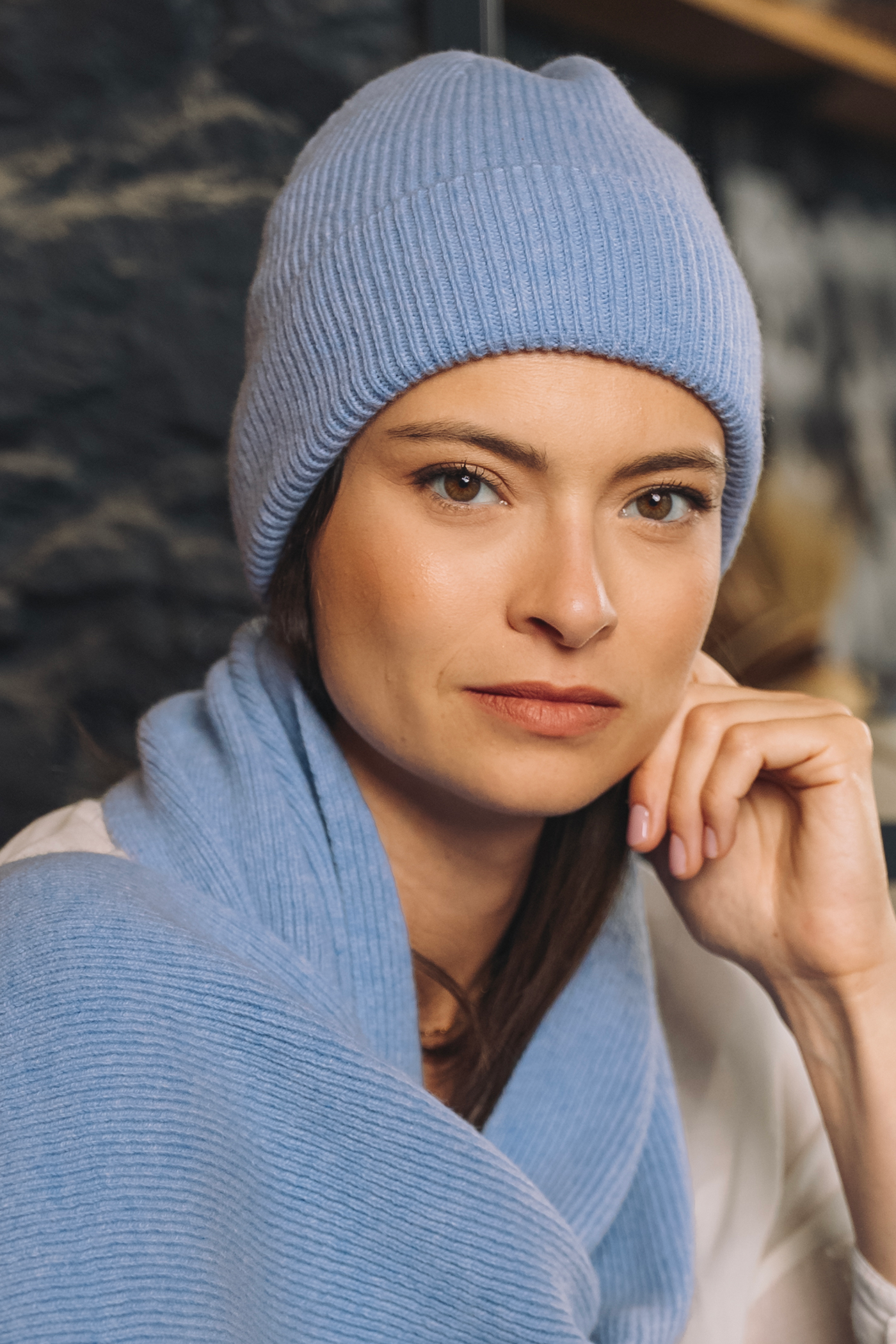 Bonnet marin mérinos & cachemire – modèle Grand-Bé – Cezembre