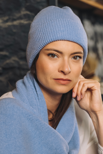Bonnet marin mérinos & cachemire – modèle Grand-Bé – Cezembre