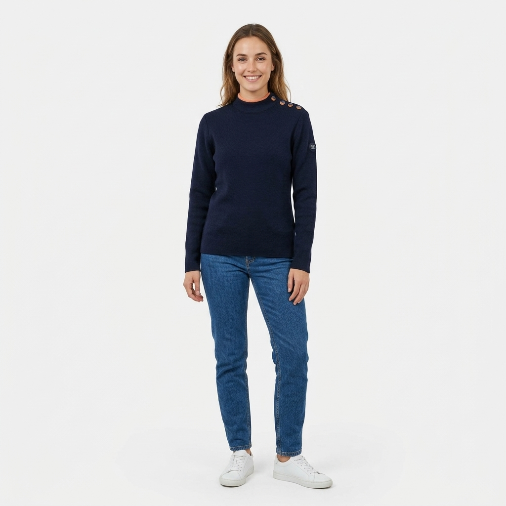 Pull marin laine mérinos homme – Marceau – Royal Mer