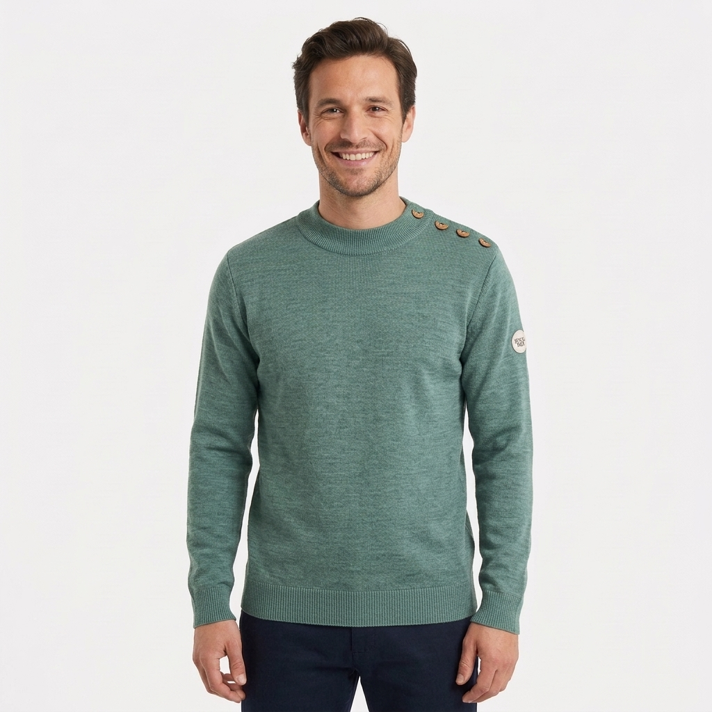 Pull marin laine mérinos homme – Marceau – Royal Mer