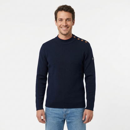 Pull marin laine mérinos homme – Marceau – Royal Mer