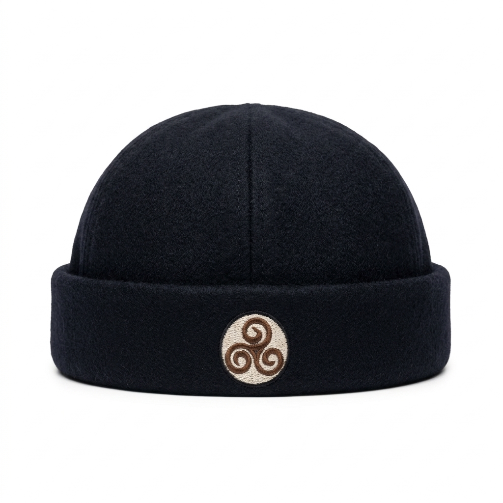 Bonnet Miki triskel en laine – bonnet docker marin breton – Horizon Marin