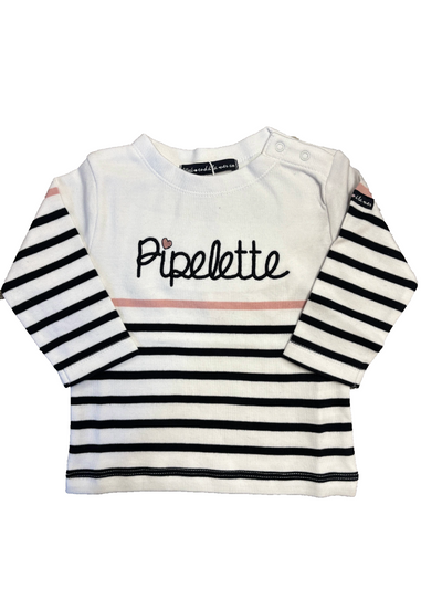 Marinière enfant – modèle Pipelette – Week-end à la Mer