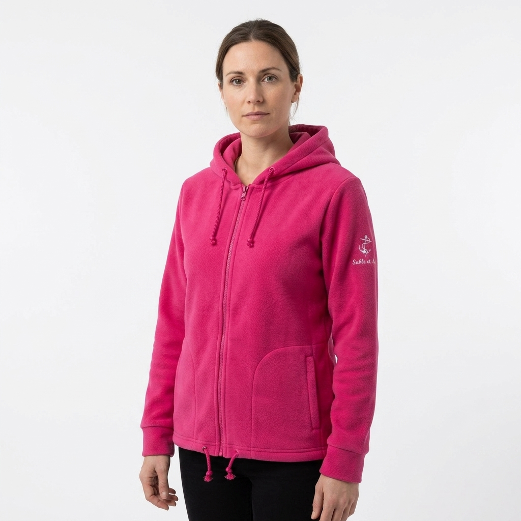Veste polaire mixte – modèle Saint-Malo – Sable et Mer