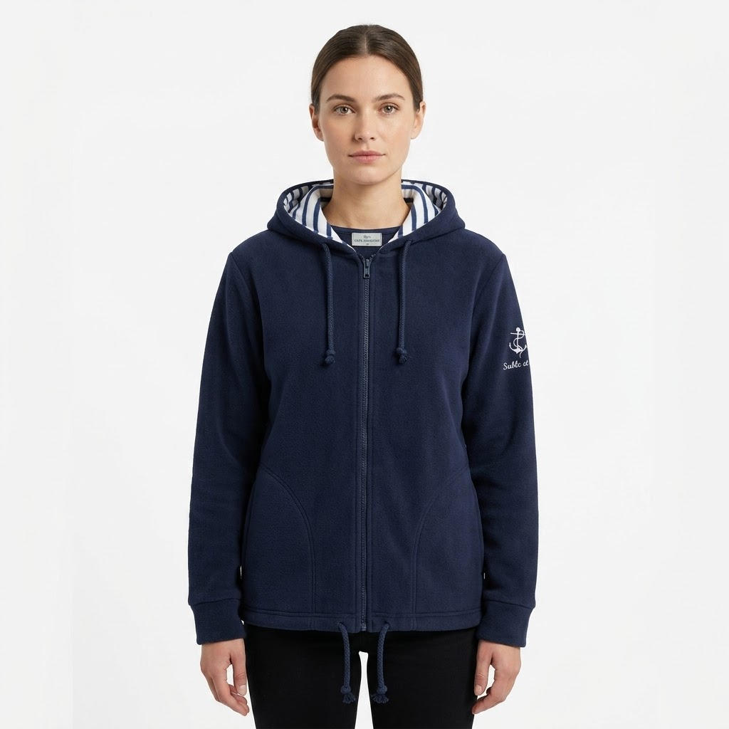 Veste polaire mixte – modèle Saint-Malo – Sable et Mer