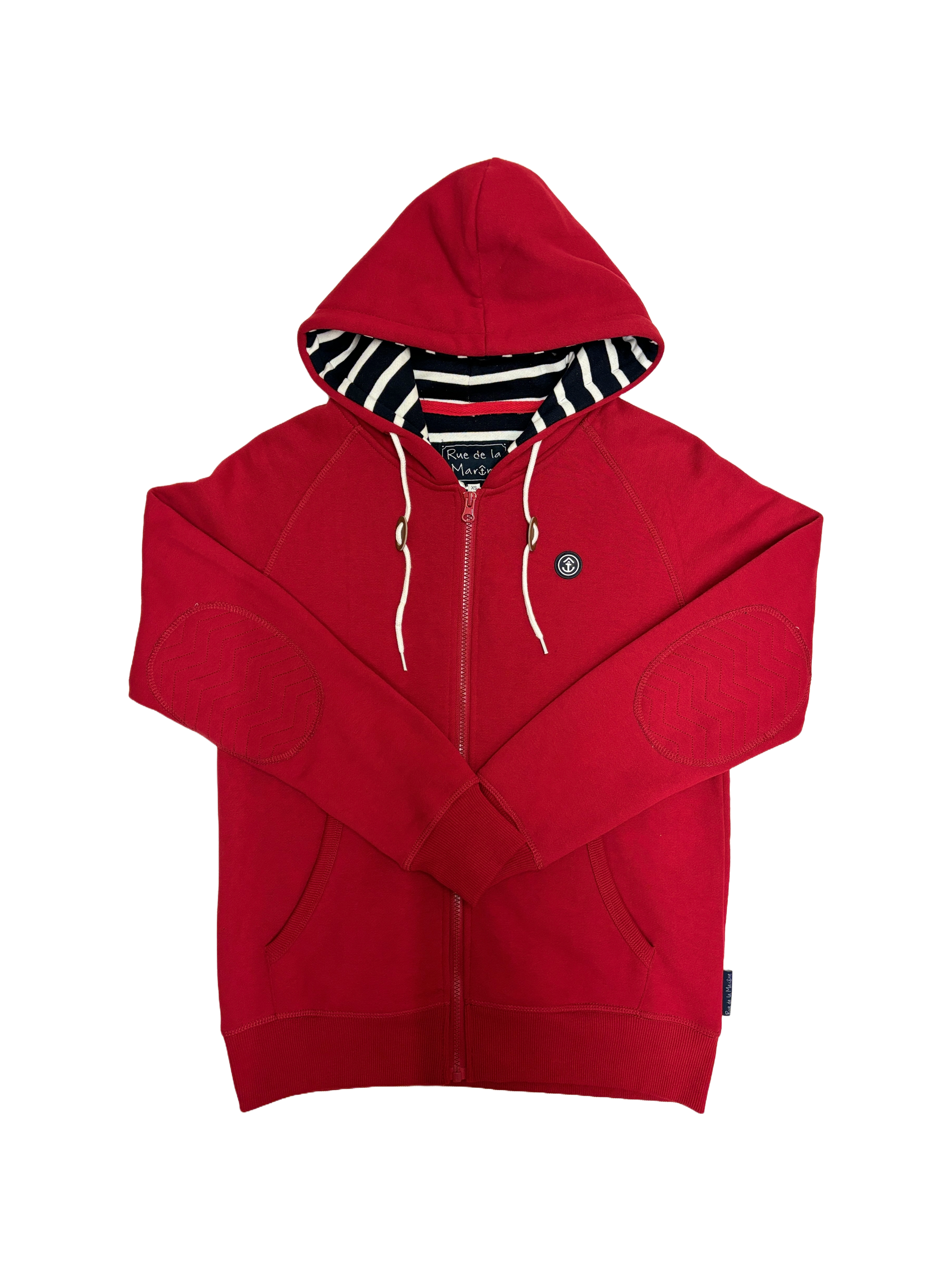 Gilet zippé à capuche mixte – modèle Barreur – Rue de la Marine