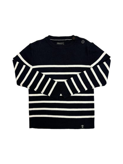 Pull marin coton enfant – modèle Équipier – Rue de la Marine
