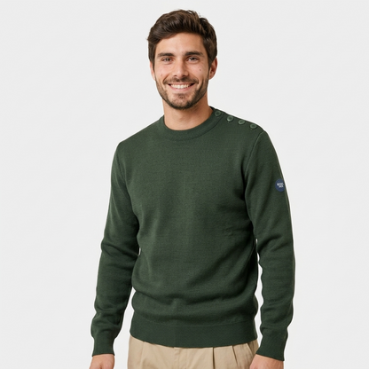 Pull marin mérinos RWS homme – Armel – Royal Mer