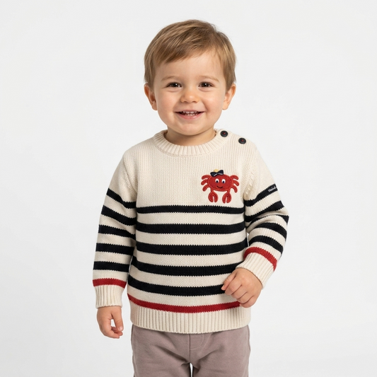 Pull marinière bébé et enfant – modèle Bambino – Week-end à la Mer