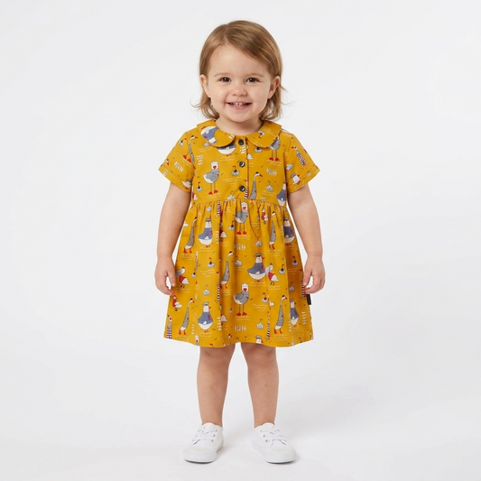 Robe imprimé marin enfant – modèle Nice – Les Petits Coeurs à la Mer