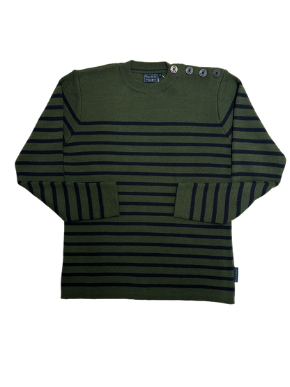 Pull marin laine de mérinos homme - Modèle Skipper