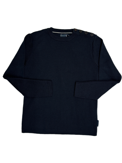 Pull marin laine de mérinos homme - Modèle Skipper