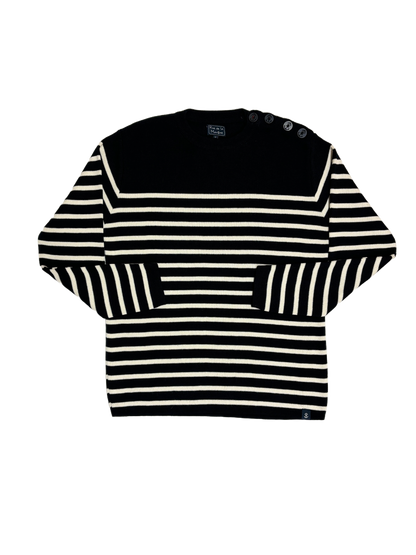 Pull marin laine de mérinos homme - Modèle Skipper