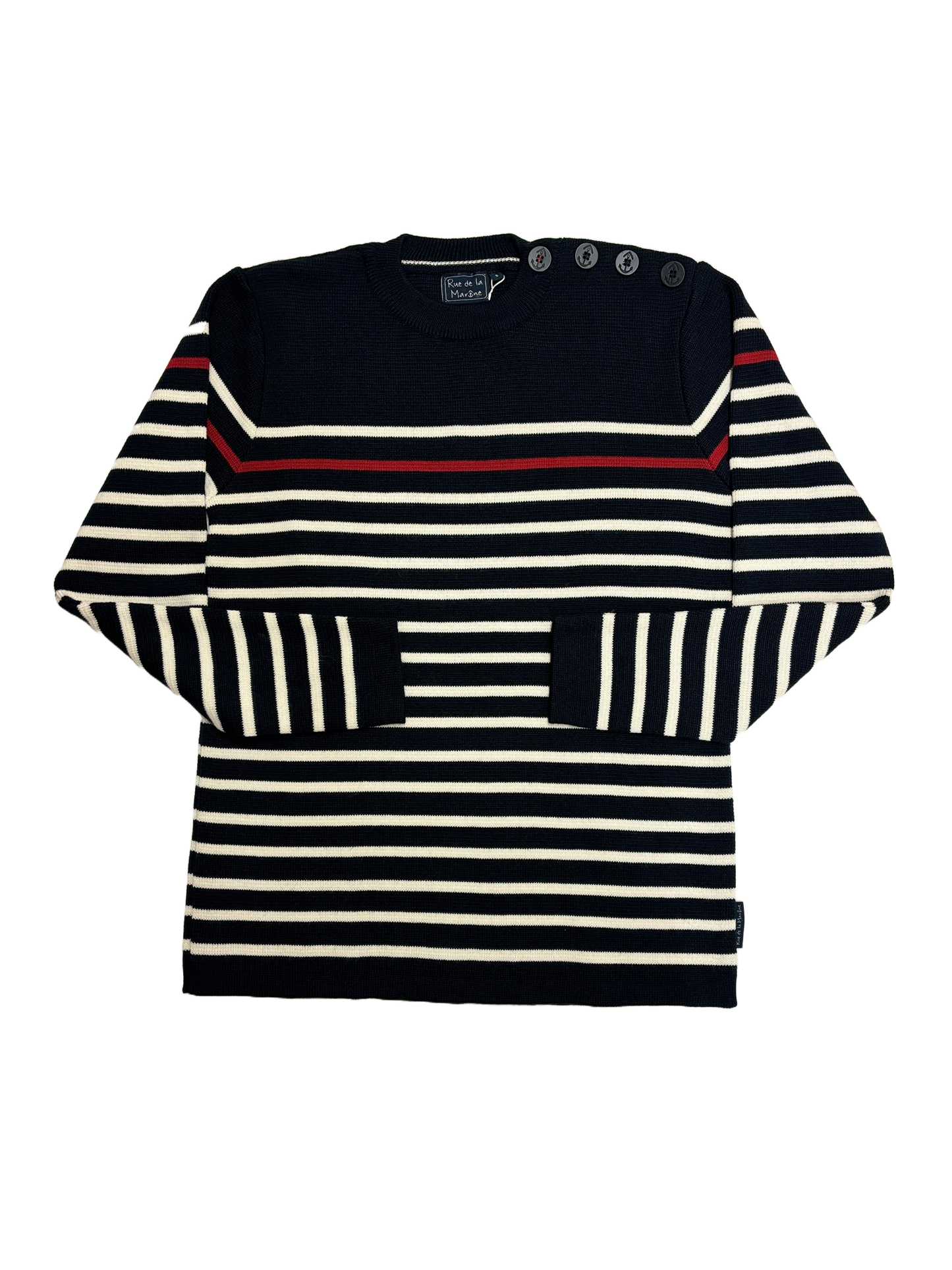 Pull Marin Homme - Modèle laine de mérinos "SKIPPER"