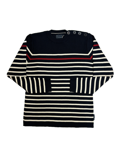 Pull marin laine de mérinos homme - Modèle Skipper