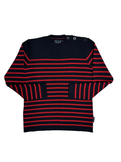 Pull marin laine de mérinos homme - Modèle Skipper