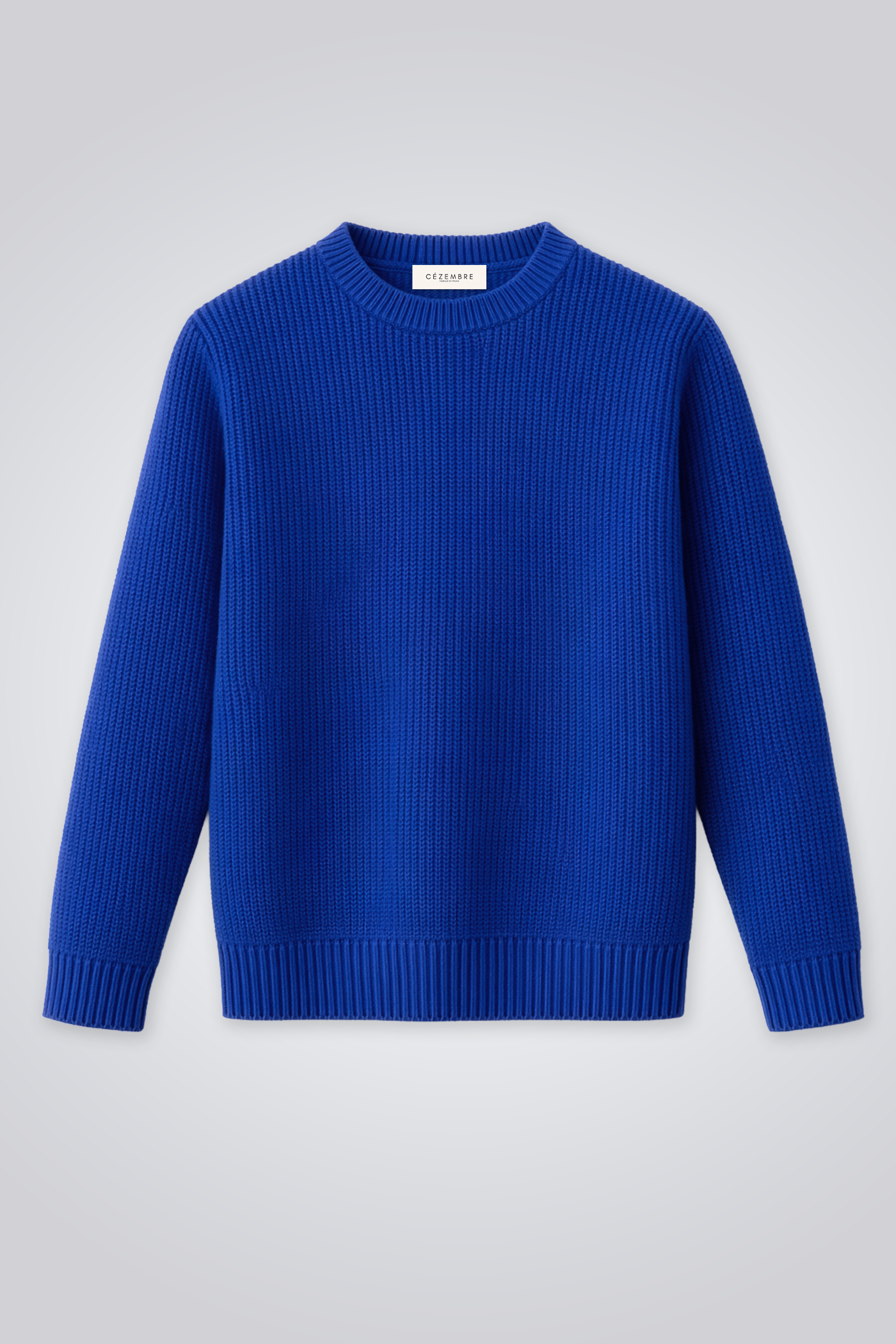 Pull marin mérinos & cachemire – modèle Sablon – Cezembre