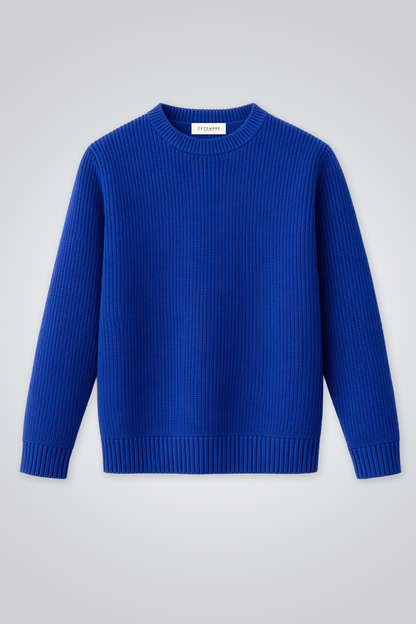 Pull marin mérinos & cachemire – modèle Sablon – Cezembre