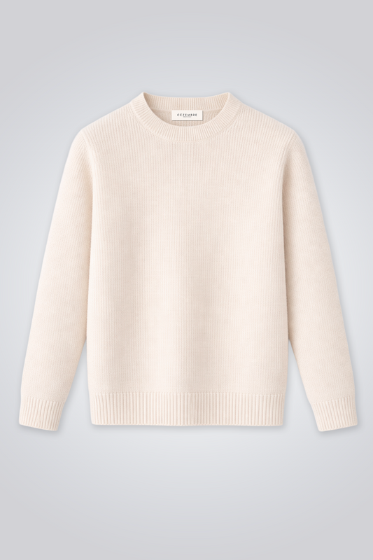 Pull marin mérinos & cachemire – modèle Sablon – Cezembre