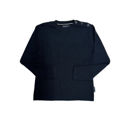 Pull marin laine de mérinos femme - Modèle Zephyr