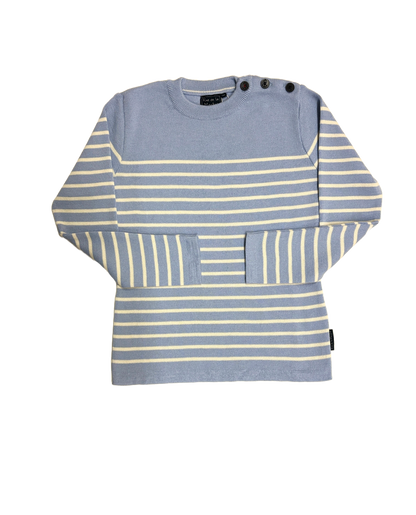 Pull marin laine de mérinos femme - Modèle Zephyr