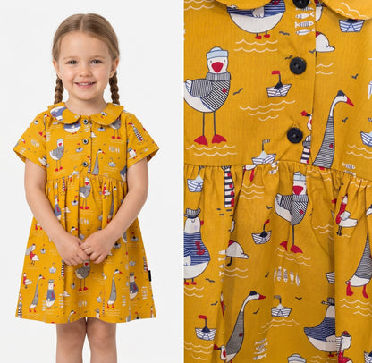 Robe imprimé marin enfant – modèle Nice – Les Petits Coeurs à la Mer