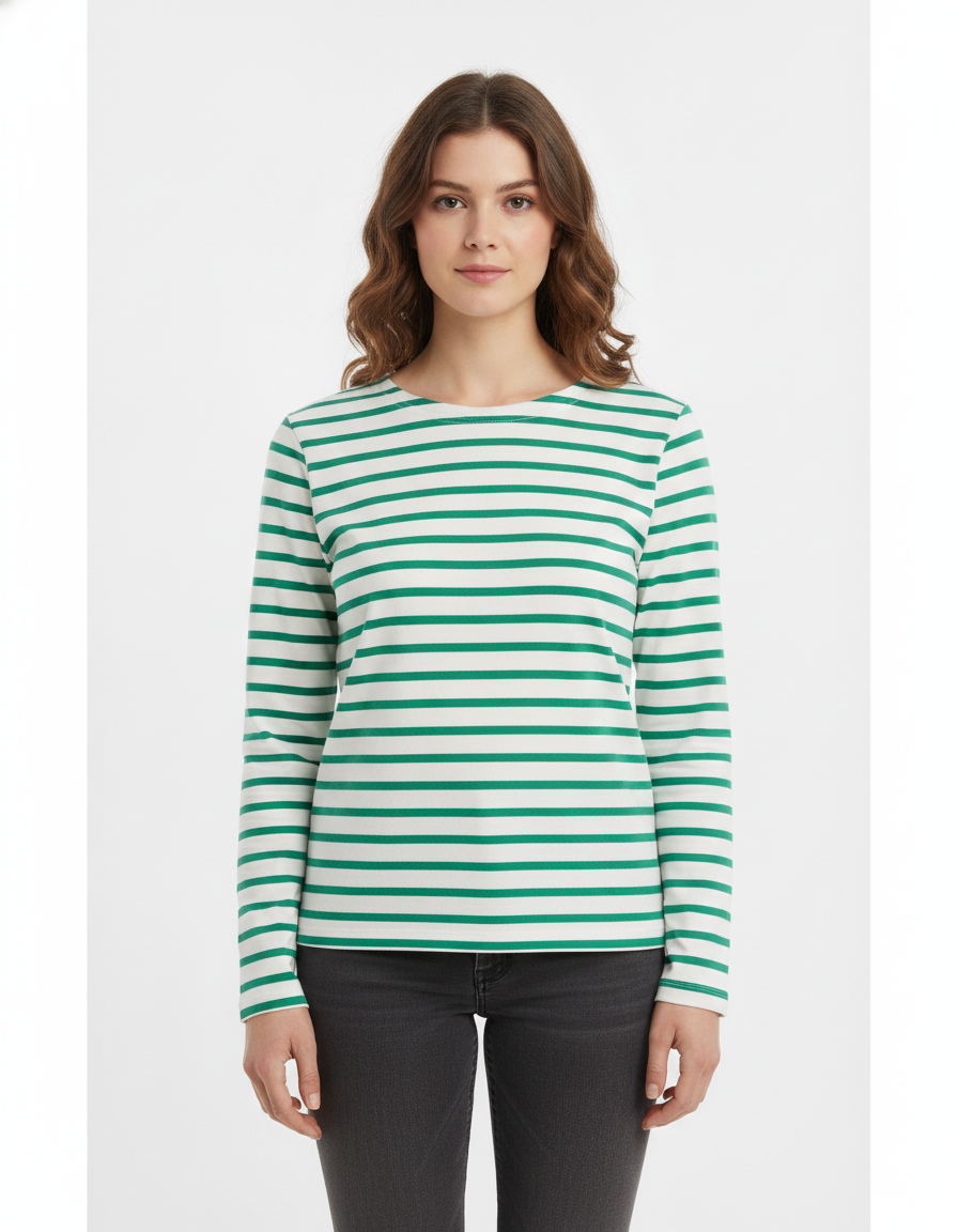 Marinière Avelmar Blanc/Vert