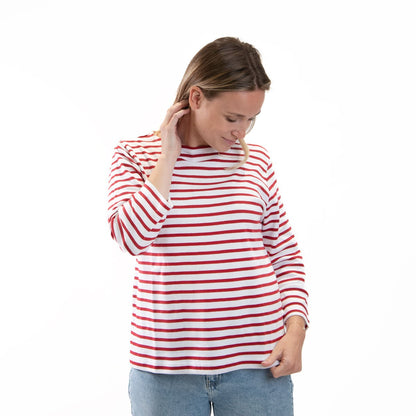 Marinière Crouesty All'Océan Blanc/Hermès portée