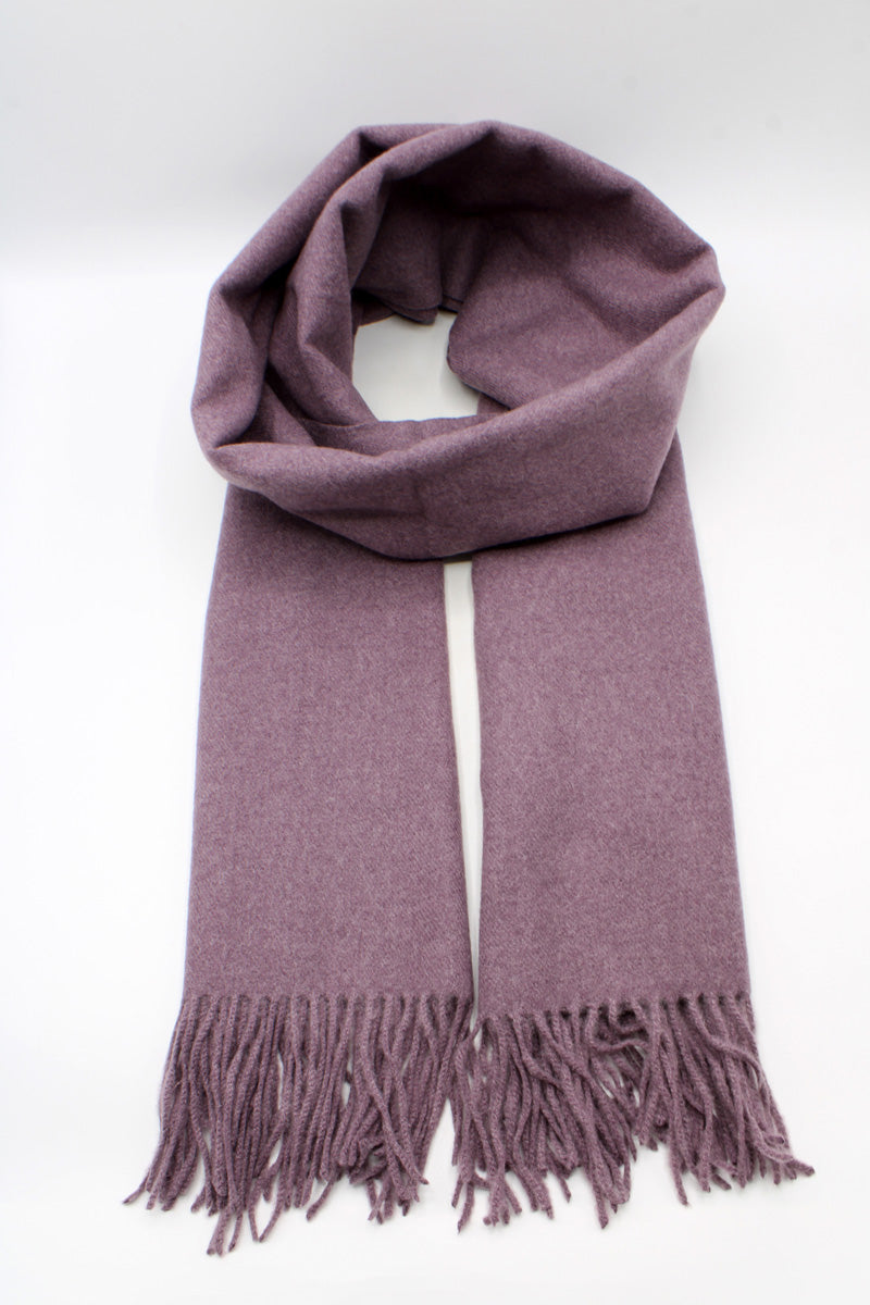 Écharpe douce à franges violet