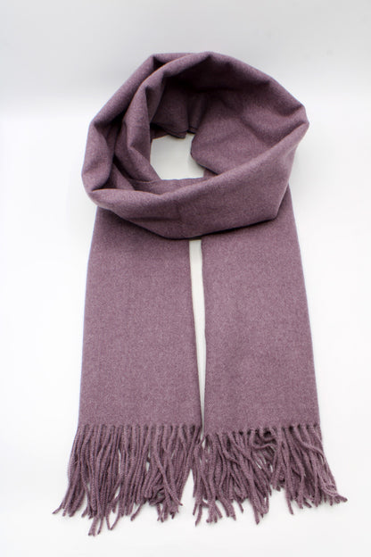 Écharpe douce à franges violet