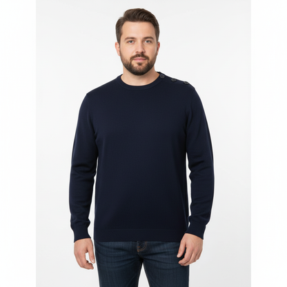 Pull Marin  coton Homme - Modèle Navigateur
