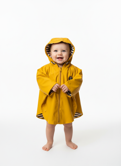 Cape imperméable bébé – modèle Brigand – Rue de la Marine
