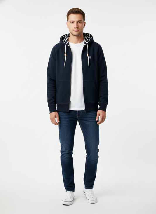 Gilet à zip et capuche - Modèle Barreur