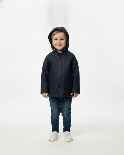 Ciré imperméable enfant Hauban marine porté